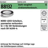 Unterlegscheibe r 88132 geklebt nl 27 sc Stahl vergütet zinklamellenbeschichtet von NORD-LOCK