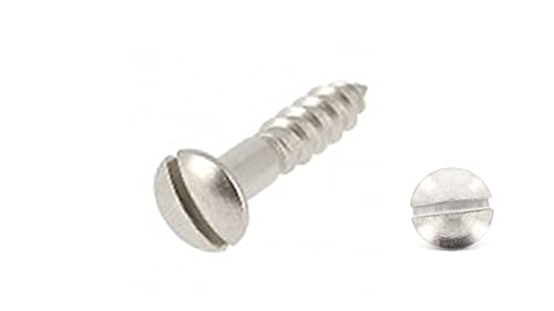 20 Stk, DIN 95 A2 4,5X70 Holzschraube Linsensenkkopf Schlitz EDELSTAHL A2 V2A von NORDEC