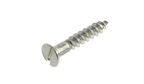 20 Stk. DIN 97 A2 5.5X25 Holzschraube Senkkopf Schlitz EDELSTAHL A2 V2A von NORDEC