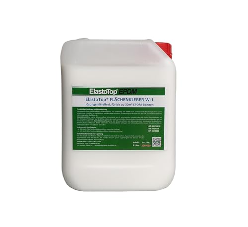 EPDM ElastoTop Flächenkleber W-1 (Flächenkleber, 5 Liter für 30m²) weiß von NORDFOL
