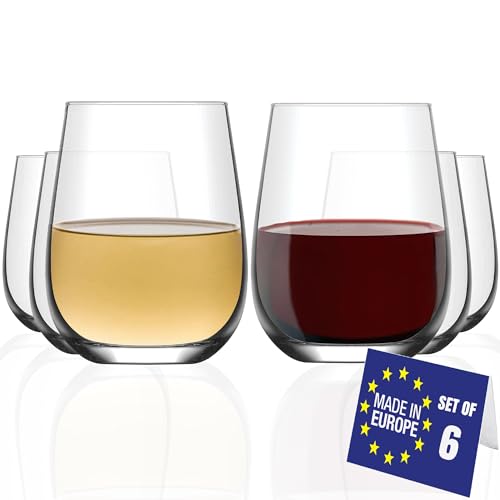 NORDIC SCHILLER Longdrinkgläser 590ml – 6er Set Große Wassergläser, Spülmaschinenfest & Bleifrei, Trinkgläser für Wasser, Cocktail, Caipirinha, Saft, Longdrinks von NORDIC SCHILLER