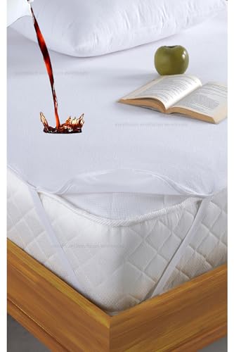 Nordic Schiller Wasserdichter Matratzenschoner 180x200+35 Weiß 4 Seitliche Flexiblen Gümmibander von NORDIC SCHILLER