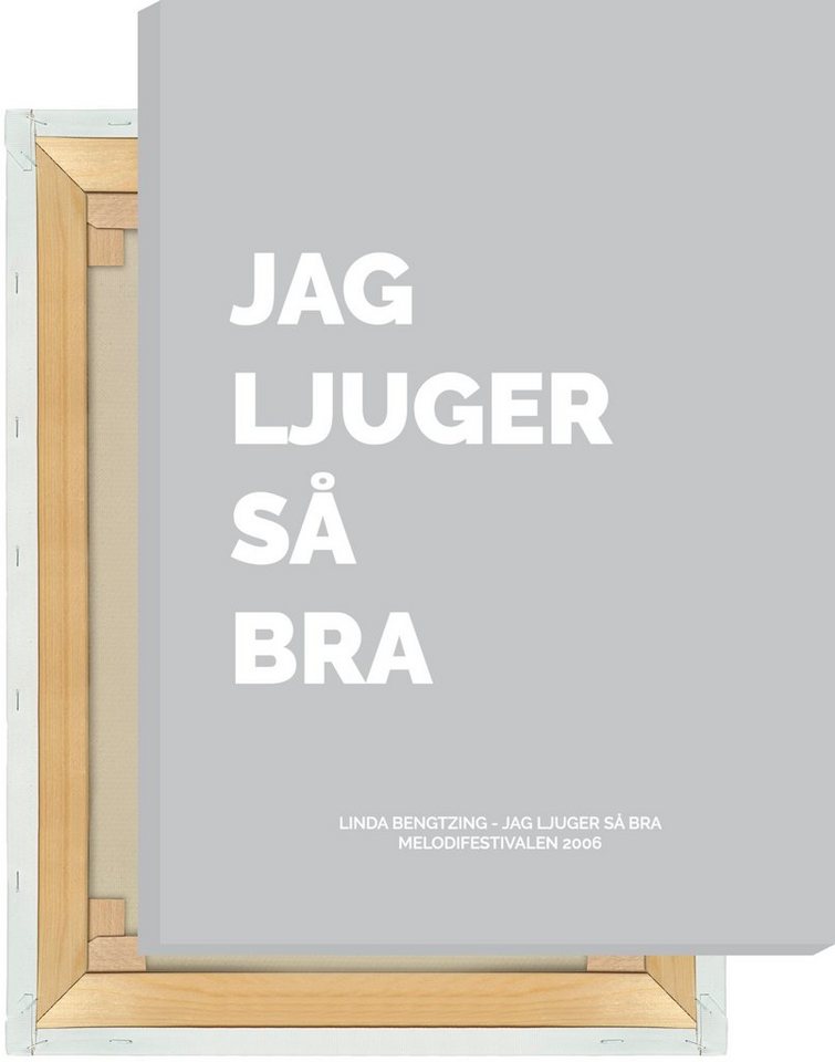 NORDIC WORDS Leinwandbild Linda Bengtzing - Jag Ljuger Så Bra von NORDIC WORDS