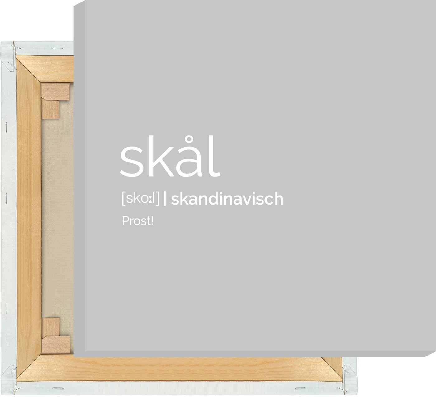 NORDIC WORDS Leinwandbild Skål von NORDIC WORDS