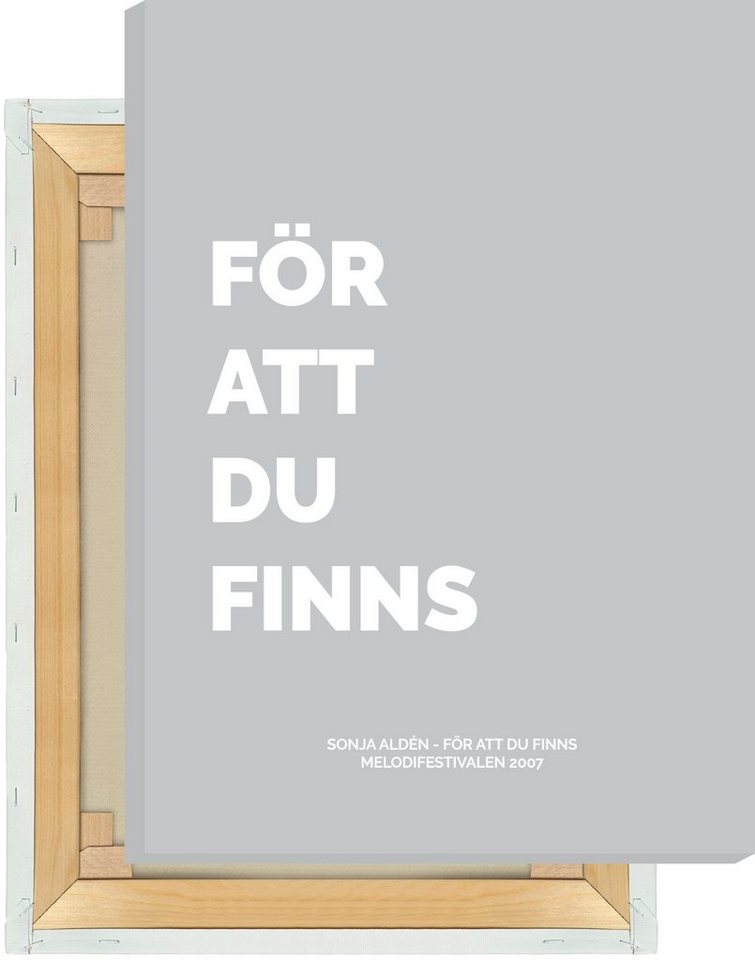 NORDIC WORDS Leinwandbild Sonja Aldén - För Att Du Finns von NORDIC WORDS