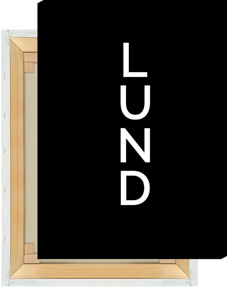 NORDIC WORDS Leinwandbild Stadt LUND von NORDIC WORDS