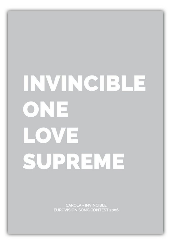 NORDIC WORDS Poster Carola - Invincible von NORDIC WORDS