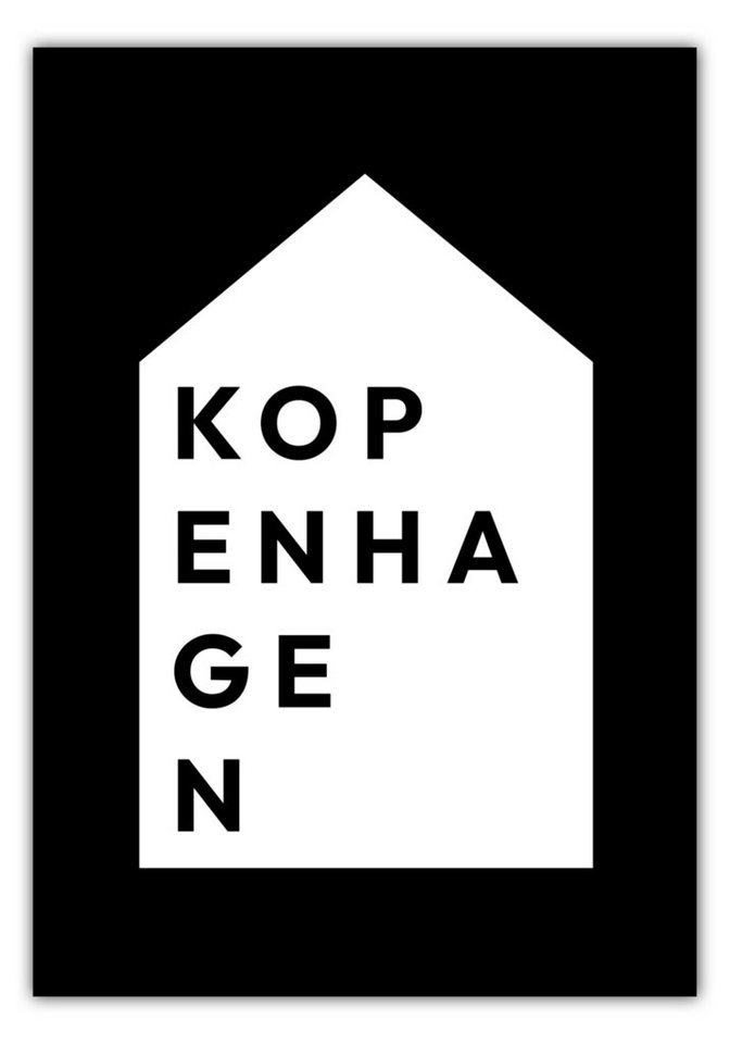 NORDIC WORDS Poster Haus Kopenhagen von NORDIC WORDS