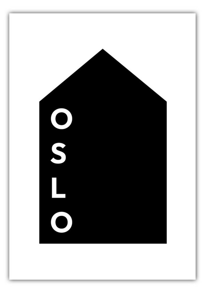 NORDIC WORDS Poster Haus Oslo von NORDIC WORDS