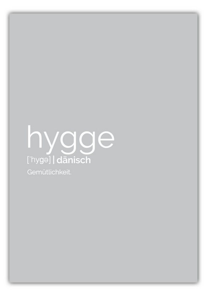 NORDIC WORDS Poster Hygge von NORDIC WORDS