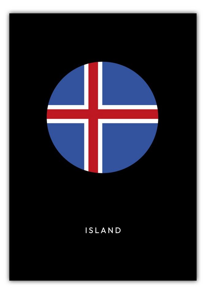 NORDIC WORDS Poster Island Kreis von NORDIC WORDS