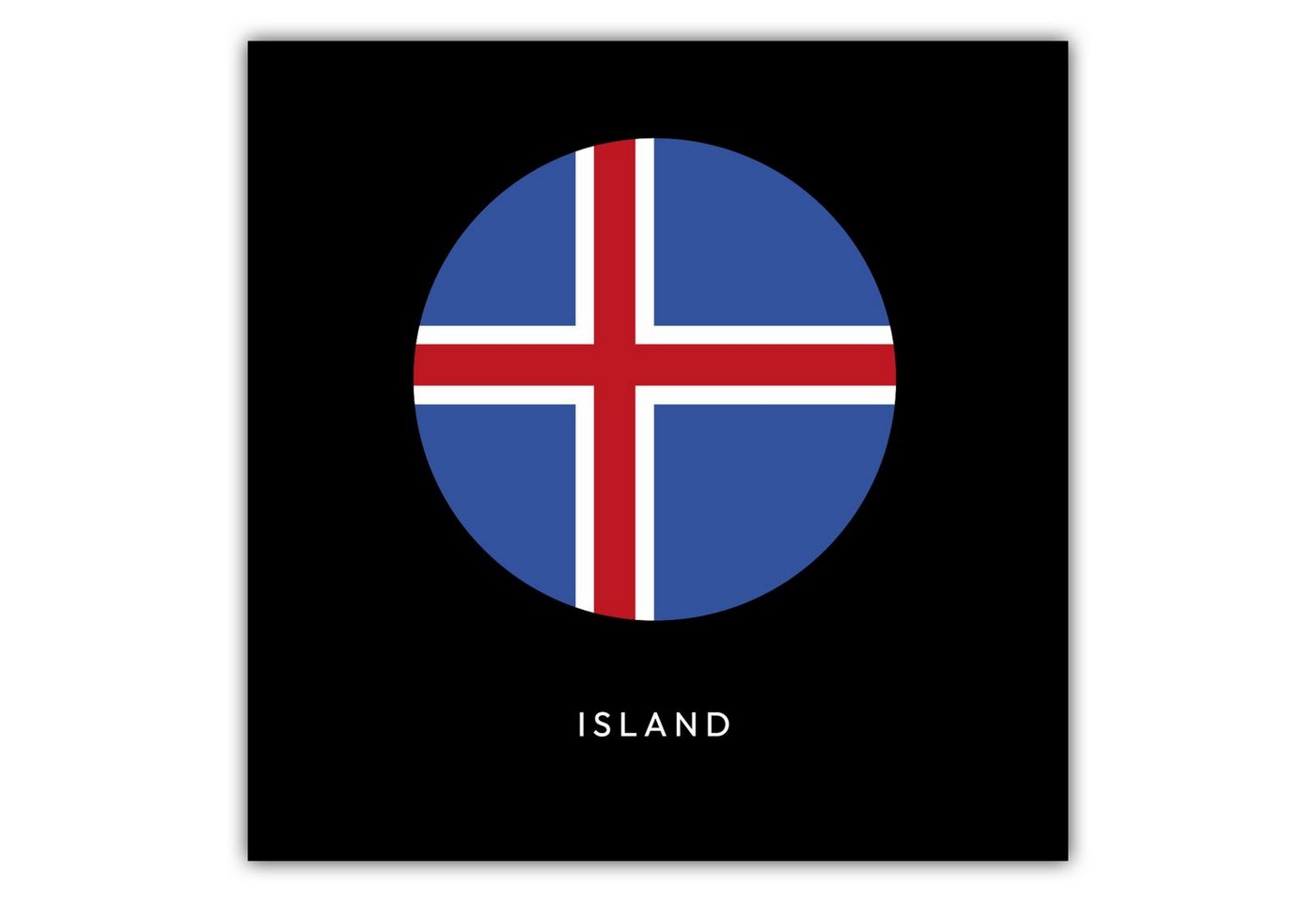 NORDIC WORDS Poster Island Kreis von NORDIC WORDS