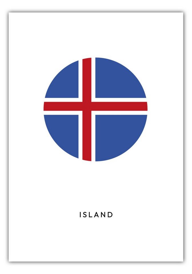 NORDIC WORDS Poster Island Kreis von NORDIC WORDS