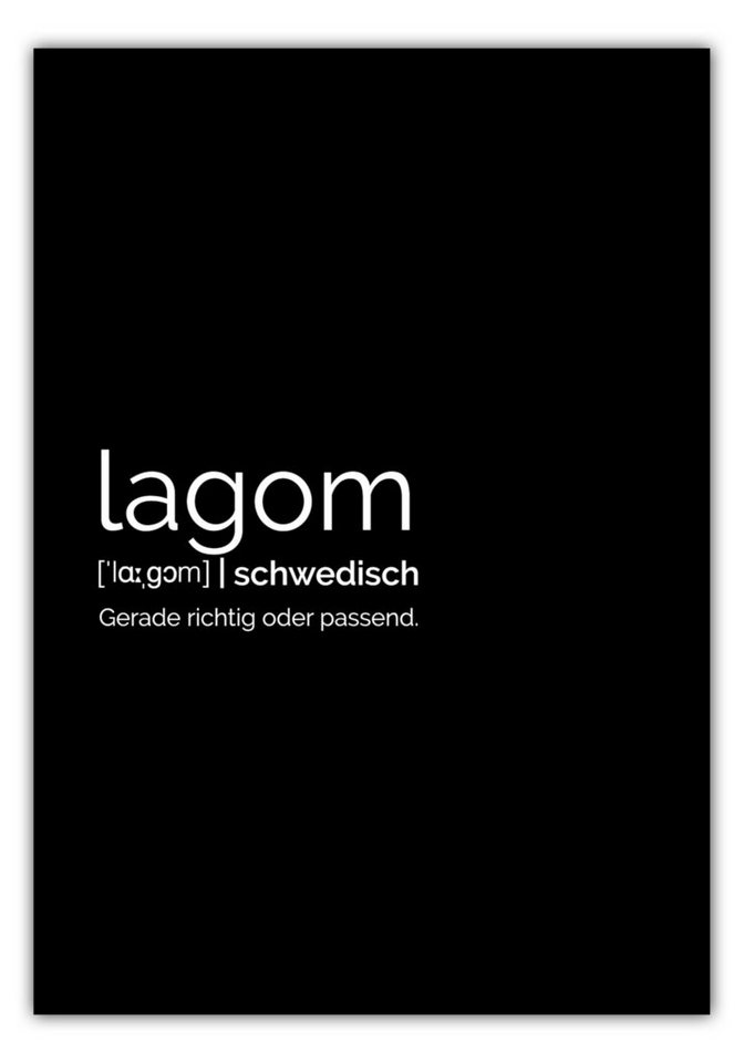 NORDIC WORDS Poster Lagom von NORDIC WORDS