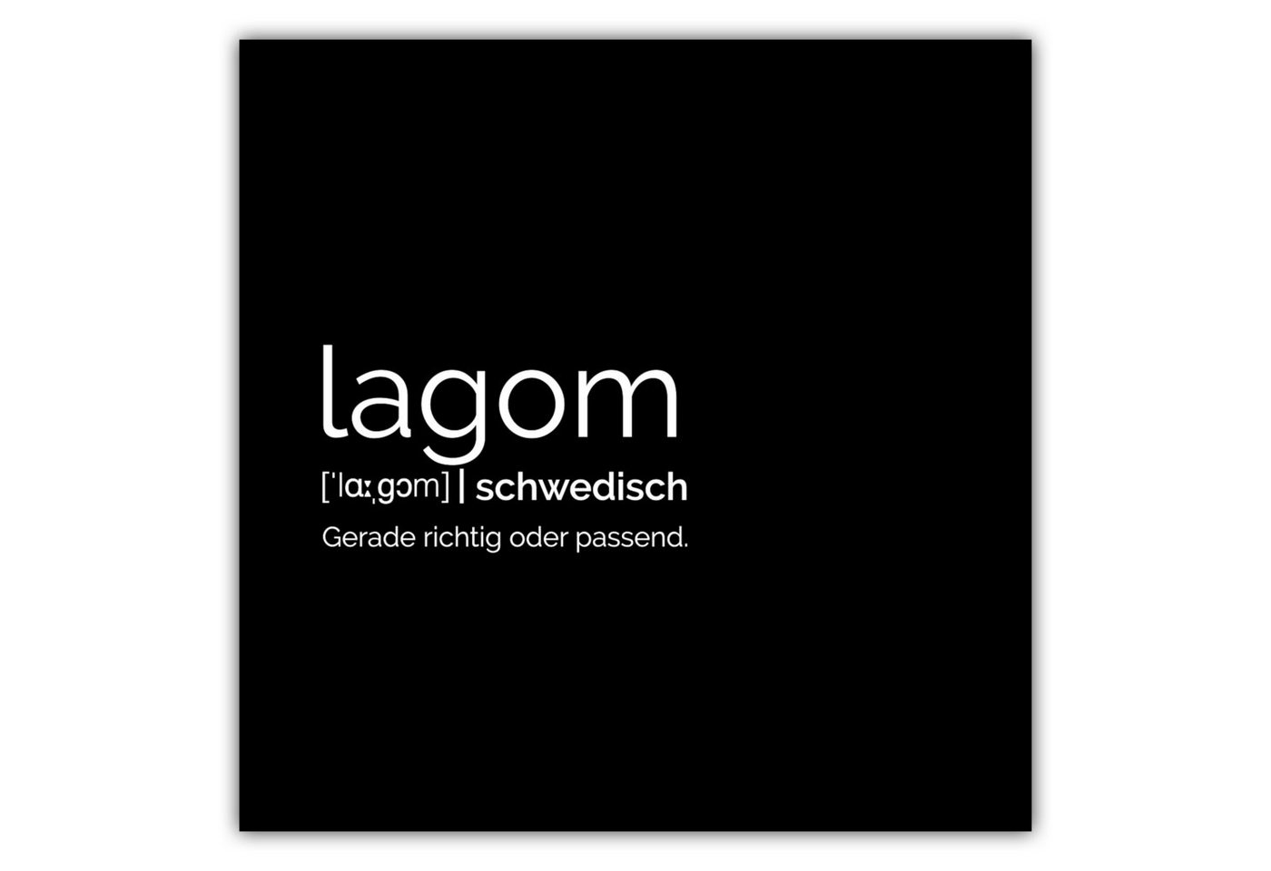 NORDIC WORDS Poster Lagom von NORDIC WORDS