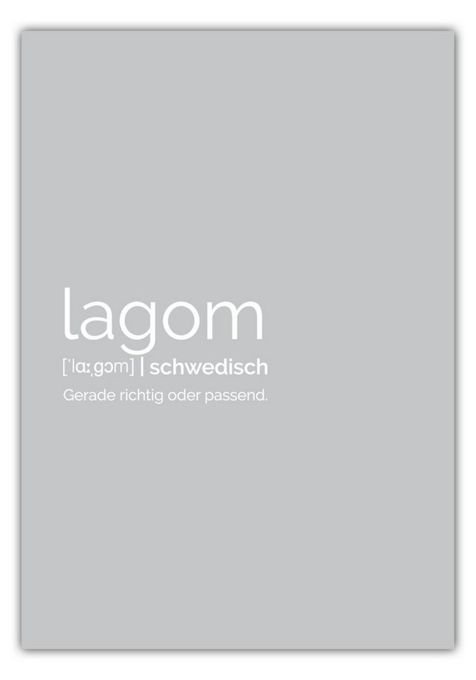 NORDIC WORDS Poster Lagom von NORDIC WORDS