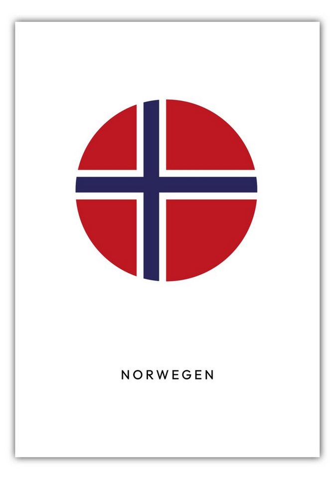 NORDIC WORDS Poster Norwegen Kreis von NORDIC WORDS