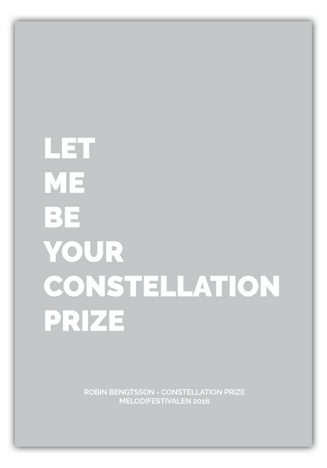 NORDIC WORDS Poster Robin Bengtsson - Constellation Prize von NORDIC WORDS