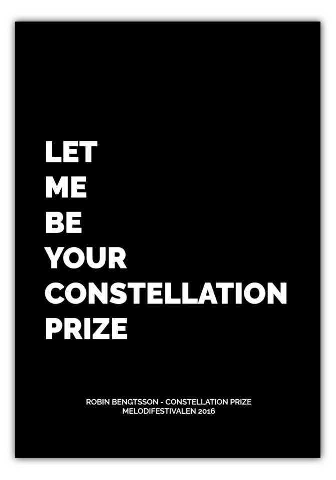 NORDIC WORDS Poster Robin Bengtsson - Constellation Prize von NORDIC WORDS