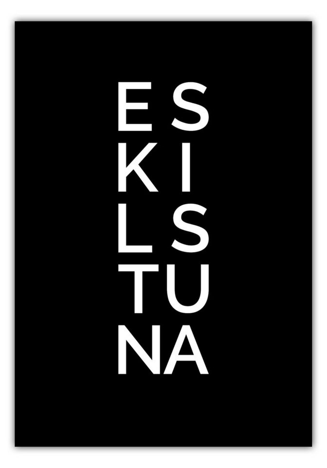 NORDIC WORDS Poster Stadt ESKILSTUNA von NORDIC WORDS