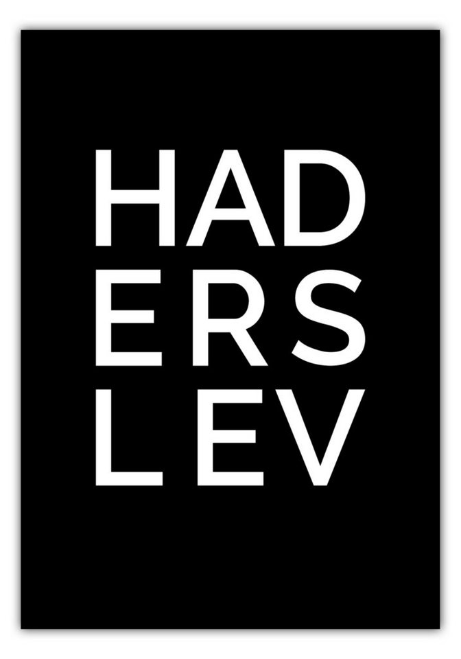 NORDIC WORDS Poster Stadt HADERSLEV von NORDIC WORDS