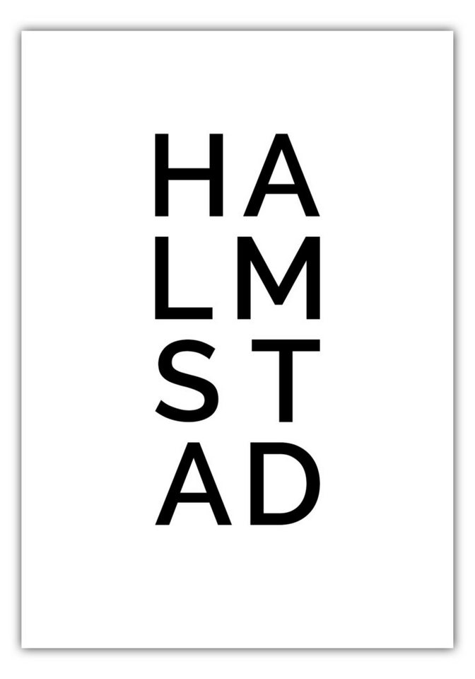 NORDIC WORDS Poster Stadt HALMSTAD von NORDIC WORDS