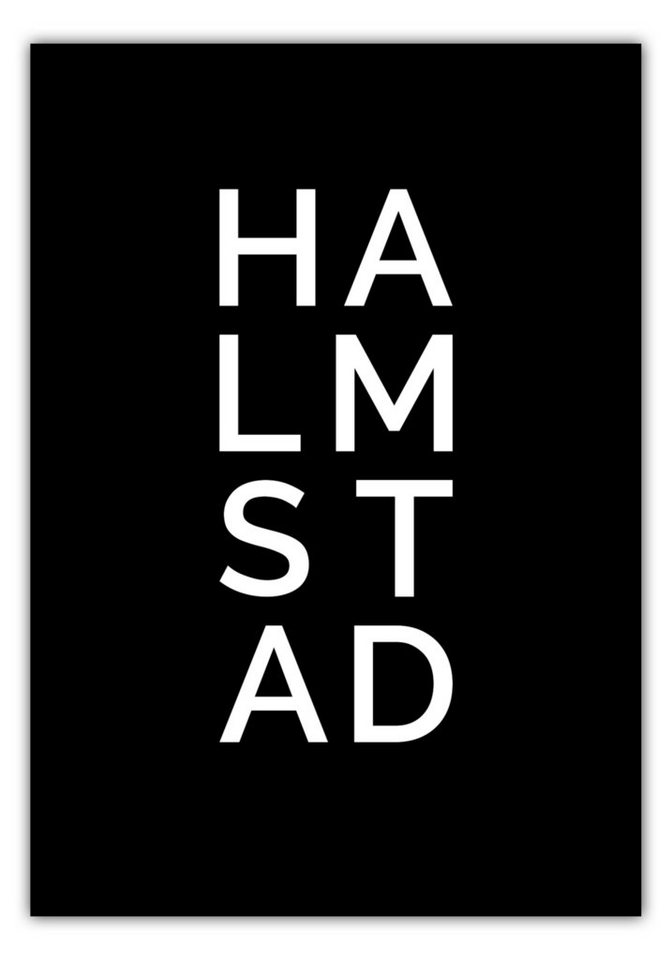 NORDIC WORDS Poster Stadt HALMSTAD von NORDIC WORDS