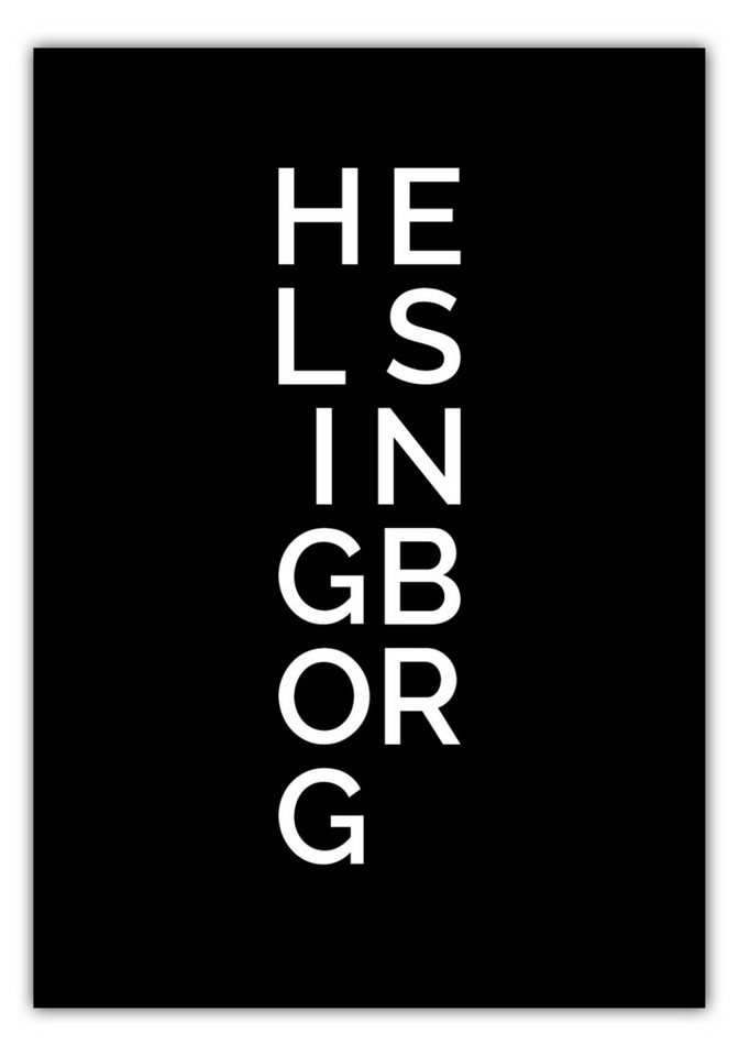 NORDIC WORDS Poster Stadt HELSINGBORG von NORDIC WORDS