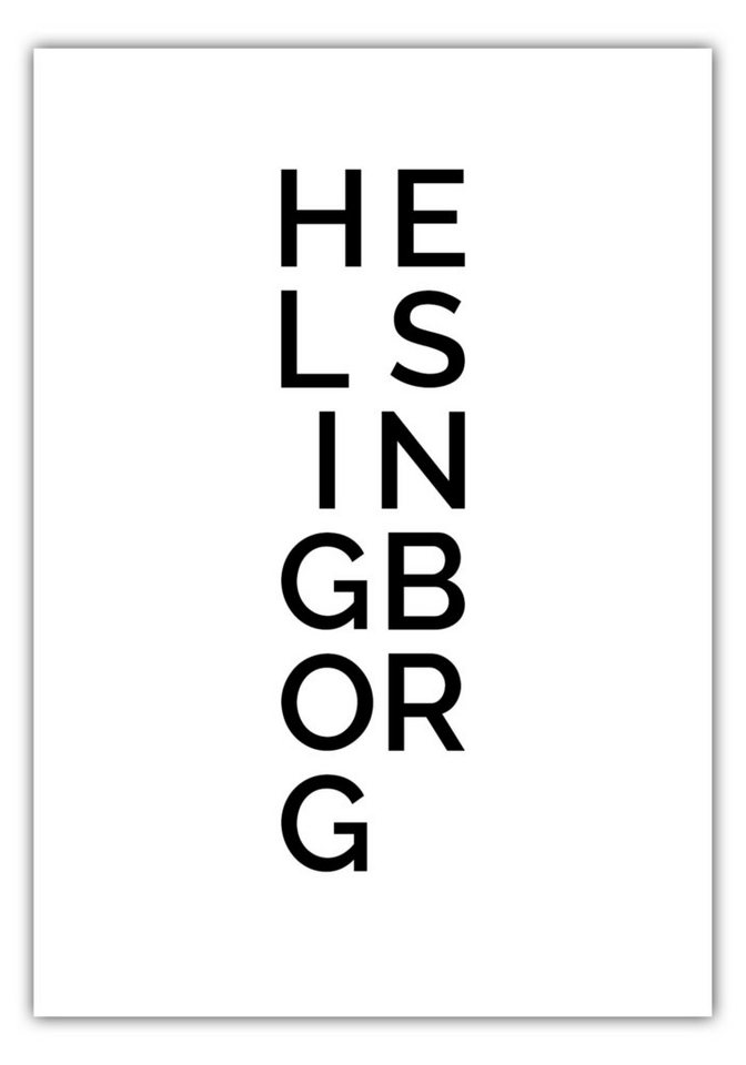 NORDIC WORDS Poster Stadt HELSINGBORG von NORDIC WORDS
