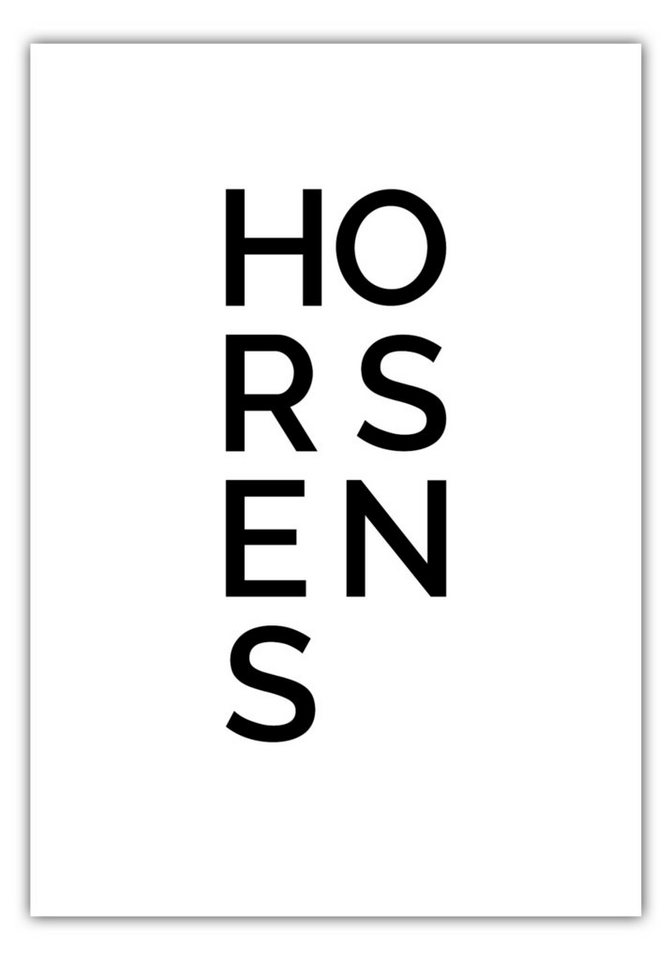 NORDIC WORDS Poster Stadt HORSENS von NORDIC WORDS