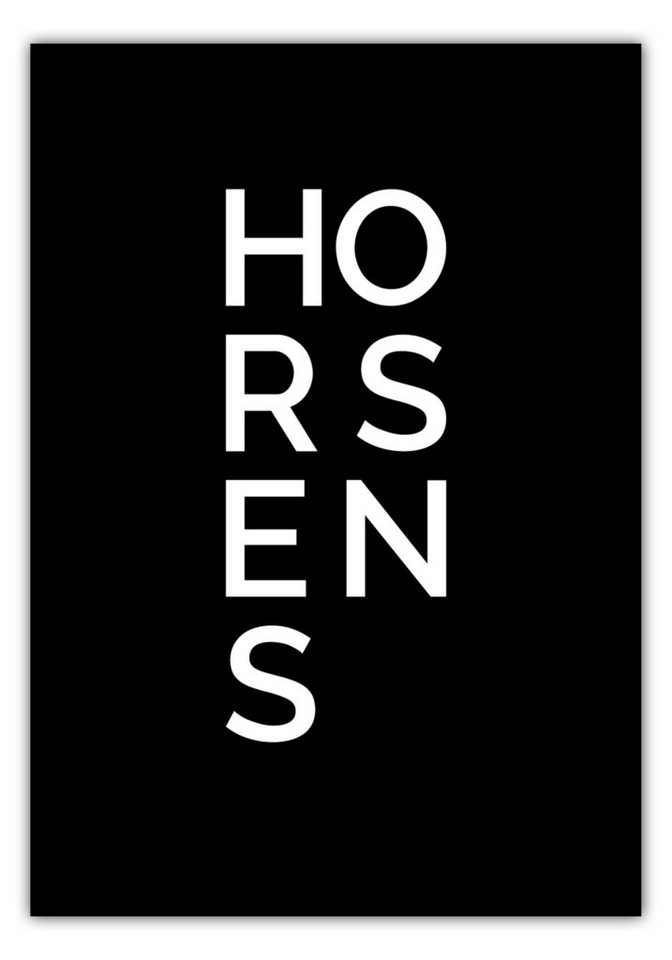 NORDIC WORDS Poster Stadt HORSENS von NORDIC WORDS