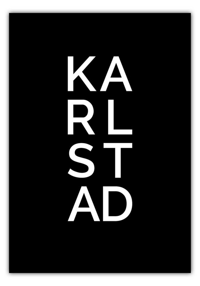 NORDIC WORDS Poster Stadt KARLSTAD von NORDIC WORDS