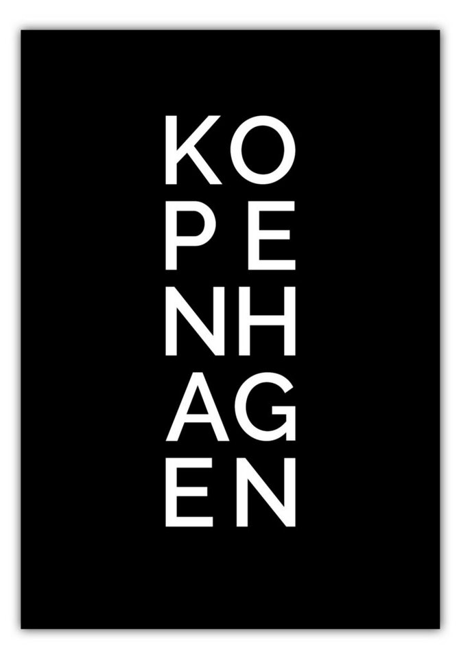 NORDIC WORDS Poster Stadt KOPENHAGEN von NORDIC WORDS