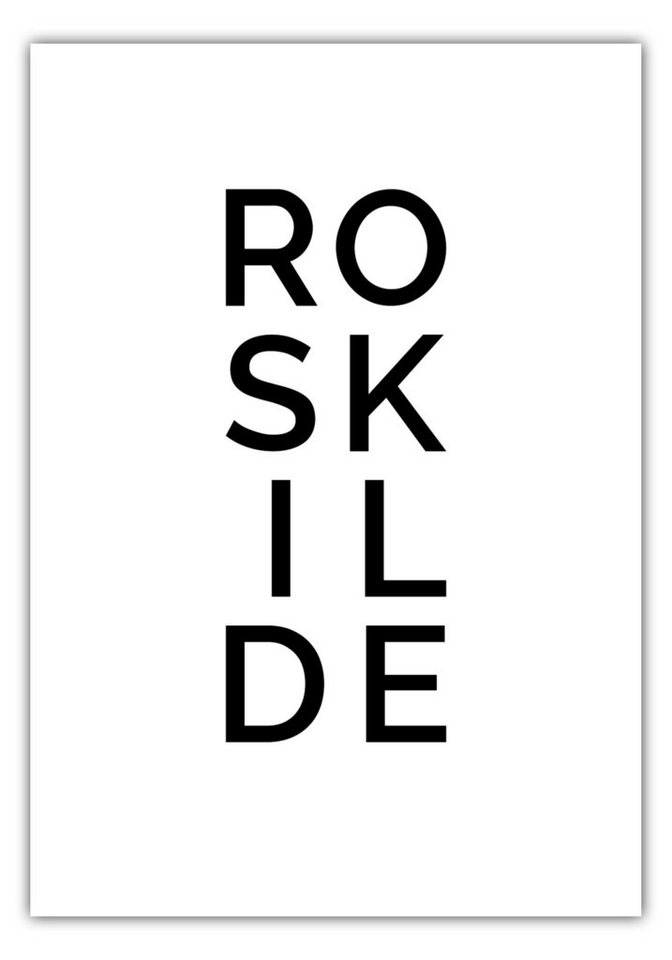 NORDIC WORDS Poster Stadt ROSKILDE von NORDIC WORDS