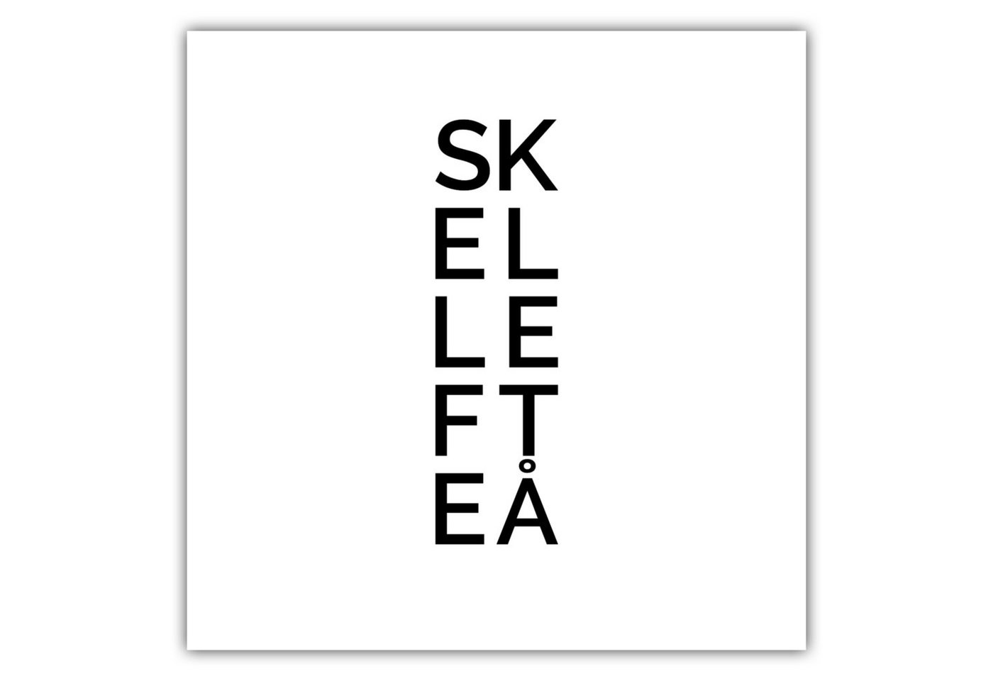 NORDIC WORDS Poster Stadt SKELLEFTEÅ von NORDIC WORDS