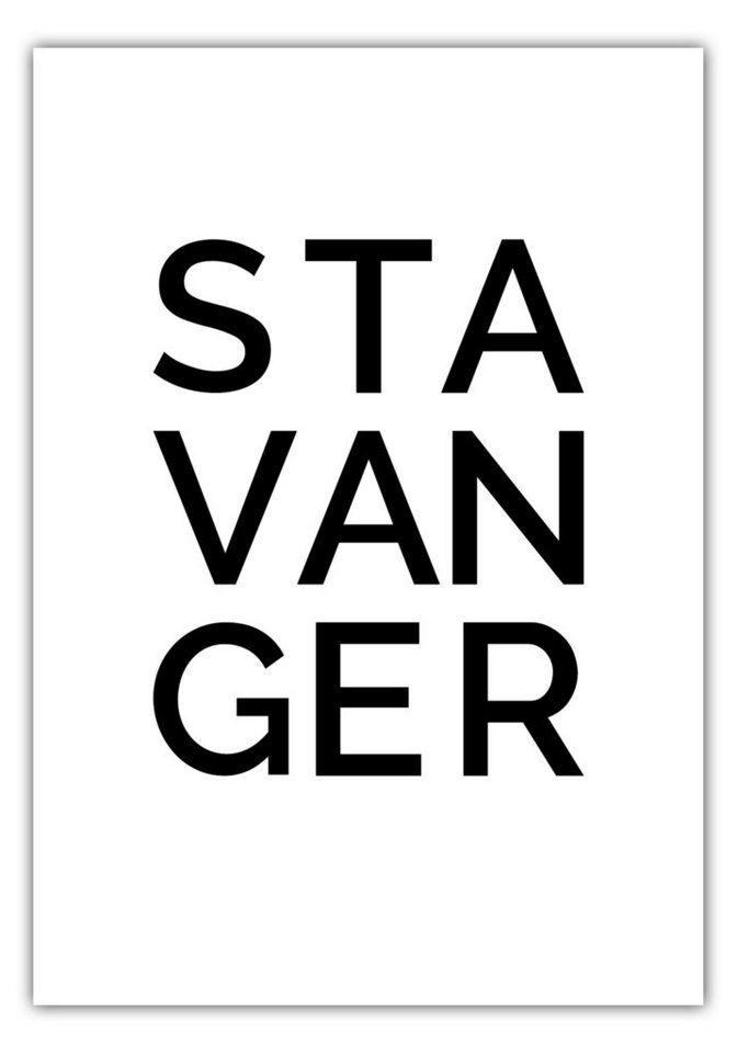 NORDIC WORDS Poster Stadt STAVANGER von NORDIC WORDS