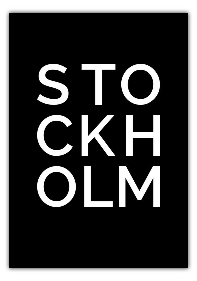 NORDIC WORDS Poster Stadt STOCKHOLM von NORDIC WORDS