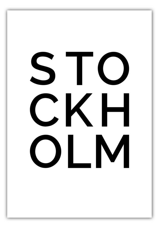 NORDIC WORDS Poster Stadt STOCKHOLM von NORDIC WORDS