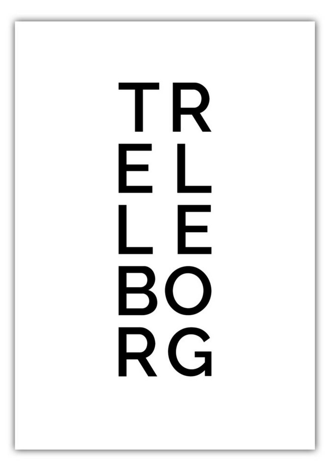 NORDIC WORDS Poster Stadt TRELLEBORG von NORDIC WORDS