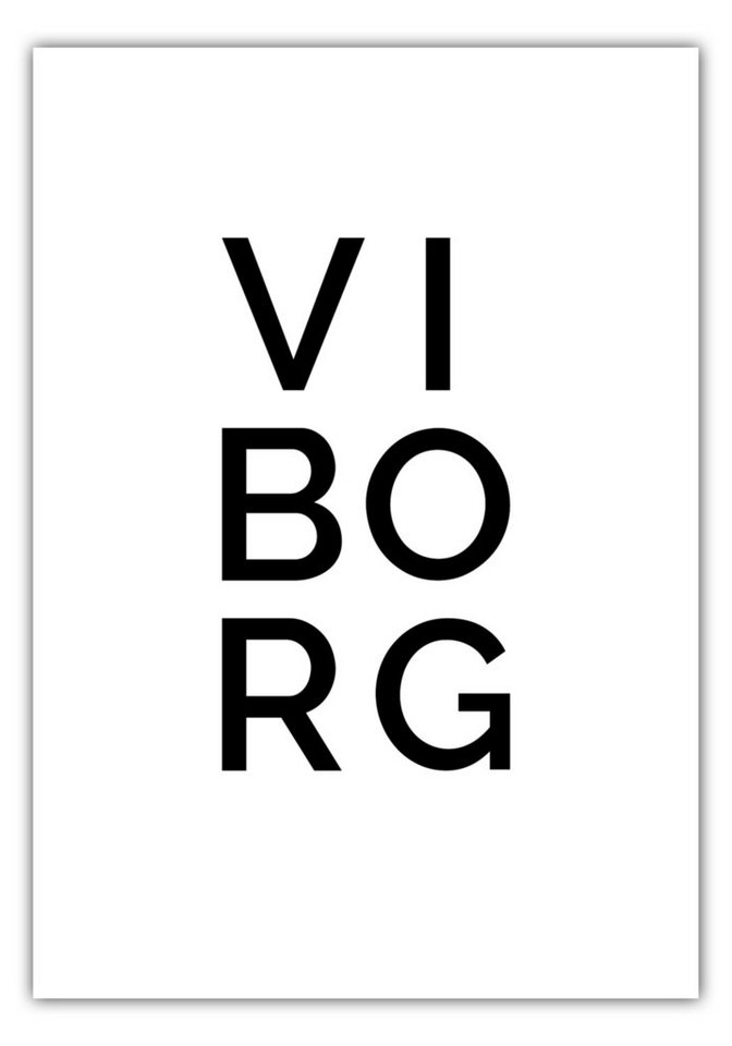 NORDIC WORDS Poster Stadt VIBORG von NORDIC WORDS