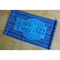Exellent Mint Vintage Zustand Jacquard Gewebt Wandbehang "Ullrik" Design Anne Nömtak Aus Borås Väveri Schweden von NORDICARTCURIOSITY