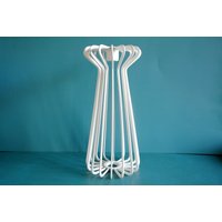Single Ikea Of Sweden Trådig Kerzenständer Aus Weißem Metall, Ehlen Johansson Design Den 90Er Jahren von NORDICARTCURIOSITY