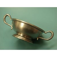 Vintage Zinn Miniatur Schale Handgemachtes 1970Er Jahre Design von NORDICARTCURIOSITY