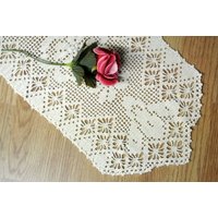 Schöne Gut Gemacht Jahrgang 1970 Unbenutzt Handarbeit Häkeln Leicht Beige Baumwolle Garn Blume Motiv Tischdecke Läufer Schöne Gut Gemacht Jahrgang 1970 Unbenutzt Handarbeit Häkeln Leicht Beige Baumwolle Garn Blume Motiv Tischdecke Läufer von NORDICARTLINENS
