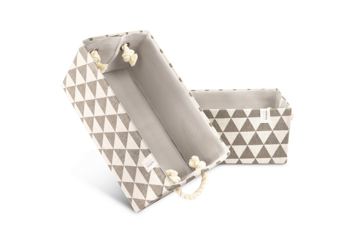 NORDIS DESIGN Aufbewahrungsbox Set "Niclas" aus elegantem Baumwollgemisch im 2er- oder 3er Set, Faltbar NORDIS DESIGN Aufbewahrungsbox Set "Niclas" aus elegantem Baumwollgemisch im 2er- oder 3er Set, Faltbar von NORDIS DESIGN