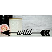 Holz 3D-Motiv "Pfeil Mit Dem Wort Wild" Spitze Nach Links in Farbe Holz 3D-Motiv "Pfeil Mit Dem Wort Wild" Spitze Nach Links in Farbe von NORDKindDekoStore