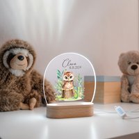 Nachtlicht Personalisiert Mit Namen - Led Schlummerlicht Für Kinder Aus Holz Geschenk Zur Geburt Oder Taufe Eule 2 Nachtlicht Personalisiert Mit Namen - Led Schlummerlicht Für Kinder Aus Holz Geschenk Zur Geburt Oder Taufe Eule 2 von NORDKindDekoStore