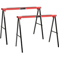 Pro 2er-Set promalin Böcke 350kg mit Anti-Rutsch-Band Höhe 78cm und Breite 100cm - Nordlinger von NORDLINGER