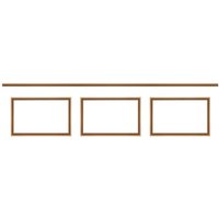 Nordlinger - pro Zierleistensatz Dekor 3 - 265 bis 300cm - Wandleiste aus 100% FSC-Holz für den Unterbau Nordlinger - pro Zierleistensatz Dekor 3 - 265 bis 300cm - Wandleiste aus 100% FSC-Holz für den Unterbau von NORDLINGER