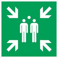 Rettungszeichen asr A1.3/DIN en iso 7010 L400xB400mm Sammelstelle Alu. Rettungszeichen asr A1.3/DIN en iso 7010 L400xB400mm Sammelstelle Alu. von NORDWEST HANDEL AG